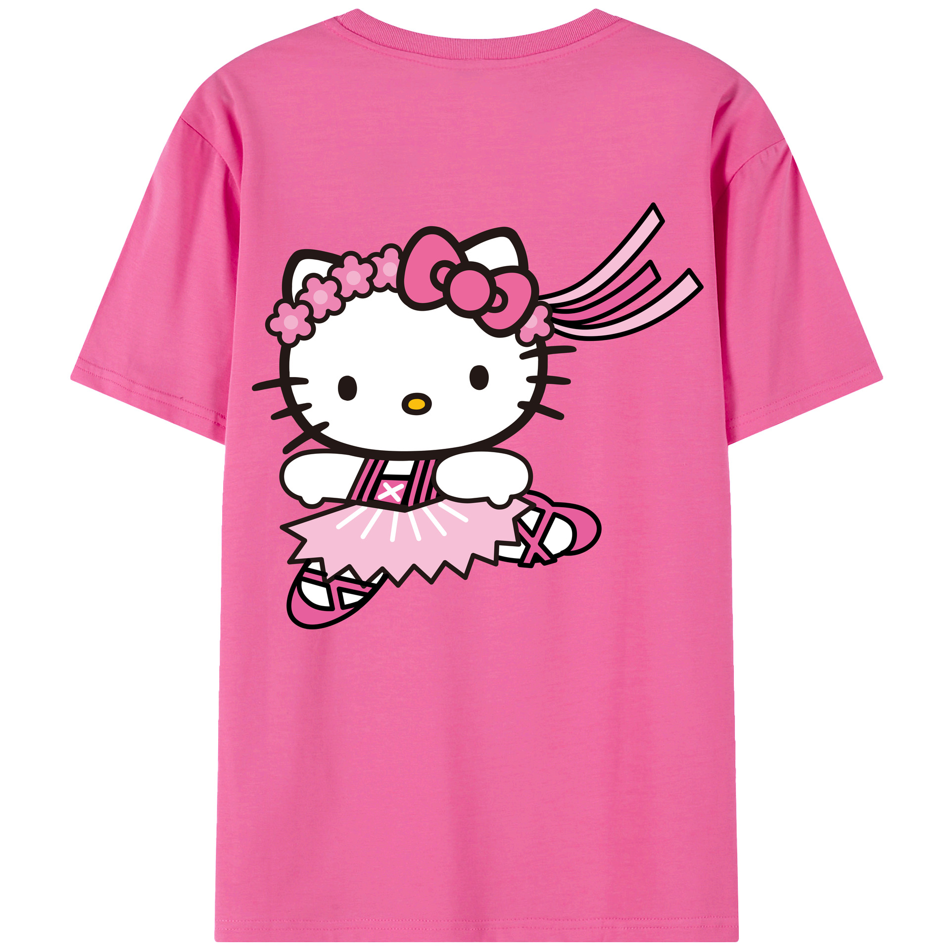 （画像用） Hello Kitty ハローキティ レディース半袖Tシャツ(バックプリント)